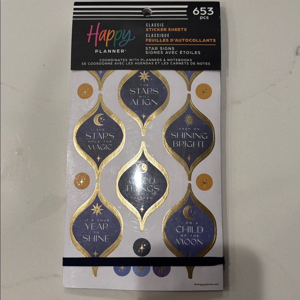Happy Planner Brand New STAR SIGNS
Sticker Book - 653 pieces